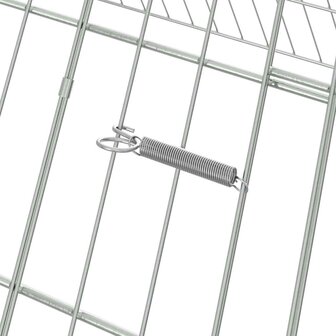 Kippenhok Zilver 430 x 100 x 85 cm Gegalvaniseerd staal 8