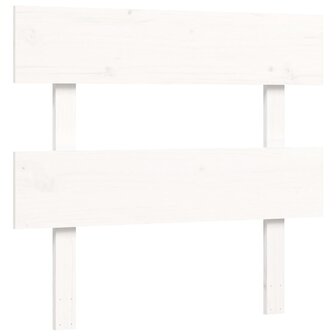Seniorenbed met hoofdbord massief hout wit 90x200 cm 8