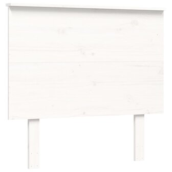 Seniorenbed met hoofdbord massief hout wit 90x200 cm 8