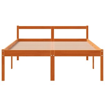 Seniorenbed massief grenenhout wasbruin 140x200 cm 4