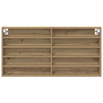 Vitrinekast Artisan Eiken 100 x 8,5 x 50 cm Bewerkt hout 5