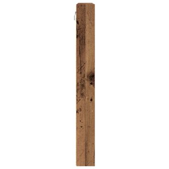 Vitrinekast met plank Oudhout 100 x 8,5 x 75 cm Bewerkt hout 7