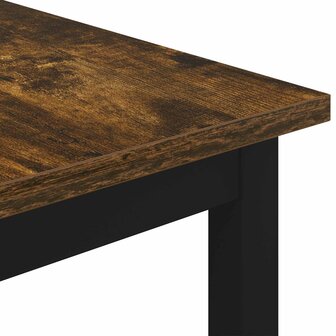 Salontafel Rook Eik 40 x 40 x 36 cm Bewerkt hout 7
