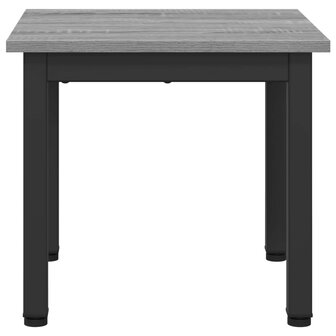Salontafel Grijs Sonoma 40 x 40 x 36 cm Bewerkt hout 5