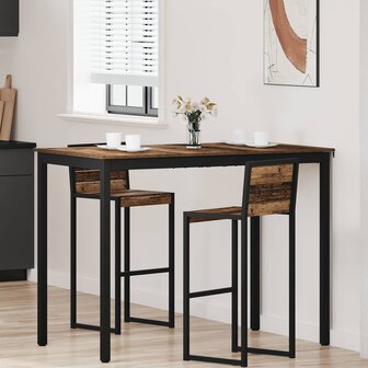 Eettafels Bewerkt hout 1