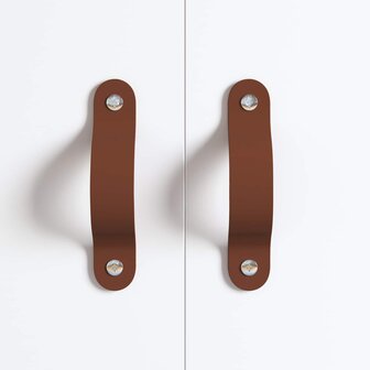 Kast Handvatten 2 pcs Bruin 96 mm PU 6