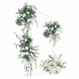 Trouwrand Wit 100 x 39 x 200 cm Staal 3