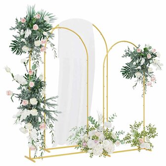 Trouwrand 3 pcs Goud Staal 3