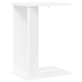Bijzettafel Wit 35 x 25 x 50 cm Bewerkt hout 2