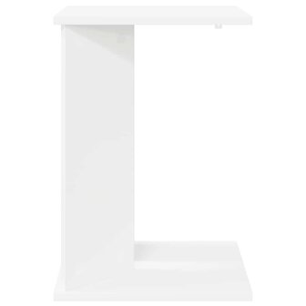 Bijzettafel Wit 35 x 25 x 50 cm Bewerkt hout 5