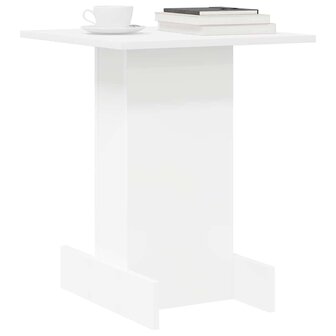 Bijzettafel Wit 44,5 x 45 x 55 cm Bewerkt hout 3
