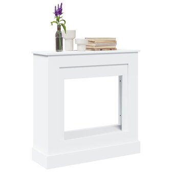 Haardombouw 90x30x90 cm bewerkt hout wit 1