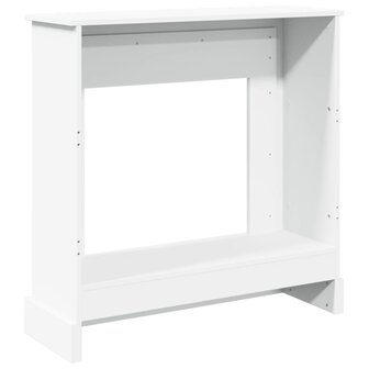 Haardombouw 90x30x90 cm bewerkt hout wit 6