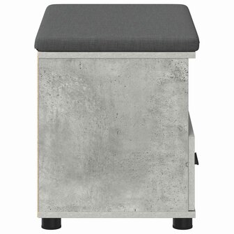 Halbank met kussen met lade Beton Grijs 60 x 38 x 46 cm 7