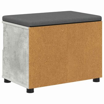 Halbank met kussen met lade Beton Grijs 60 x 38 x 46 cm 8