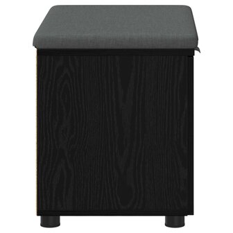 Halbank met kussen met opslag Zwart Eiken 60 x 38 x 46 cm 7