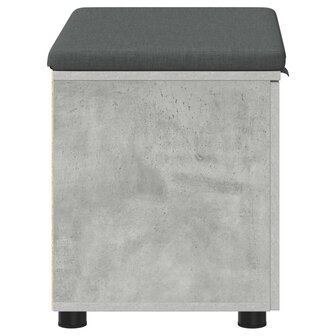 Halbank met kussen met opslag Beton Grijs 60 x 38 x 46 cm 7
