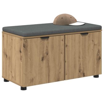 Halbank met kussen met opslag Artisan Eiken 80 x 38 x 46 cm 3