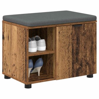 Halbank met kussen Effen Oudhout 60 x 38 x 46 cm 3