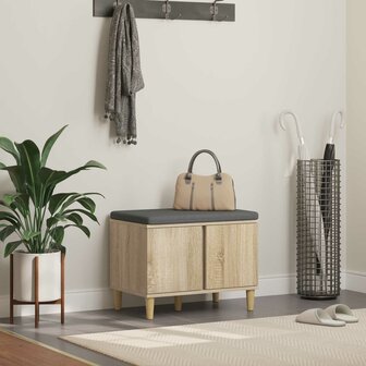 Halbank met kussen met opslag Sonoma Eiken 60 x 38 x 46 cm 1