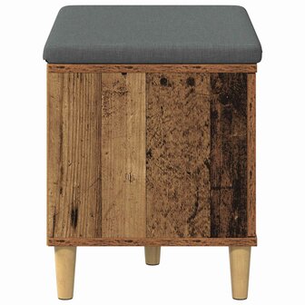 Halbank met kussen met opslag Oudhout 60 x 38 x 46 cm 7