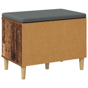 Halbank met kussen met opslag Oudhout 60 x 38 x 46 cm 8