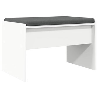 Halbank met kussen Wit 60 x 38 x 46 cm 2