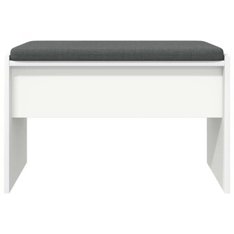 Halbank met kussen Wit 60 x 38 x 46 cm 5
