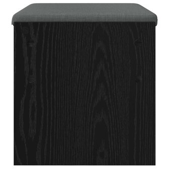 Halbank met kussen Zwart Eiken 60 x 38 x 46 cm 6