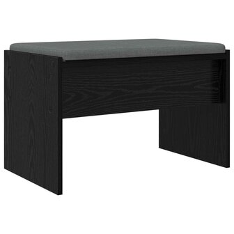 Halbank met kussen Zwart Eiken 60 x 38 x 46 cm 7