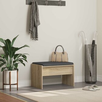 Halbank met kussen Sonoma Eiken 60 x 38 x 46 cm 1