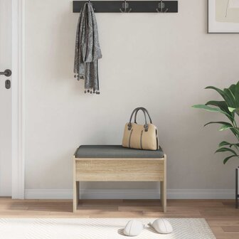 Halbank met kussen Sonoma Eiken 60 x 38 x 46 cm 4