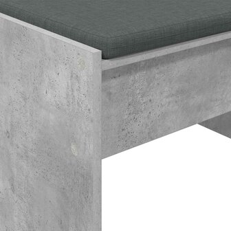 Halbank met kussen Beton Grijs 60 x 38 x 46 cm 8