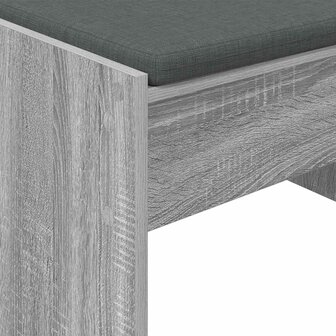 Halbank met kussen Grijs Sonoma 60 x 38 x 46 cm 8