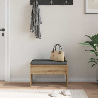 Halbank met kussen Artisan Eiken 60 x 38 x 46 cm 4
