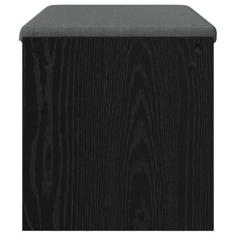 Halbank met kussen Zwart Eiken 80 x 38 x 46 cm 6
