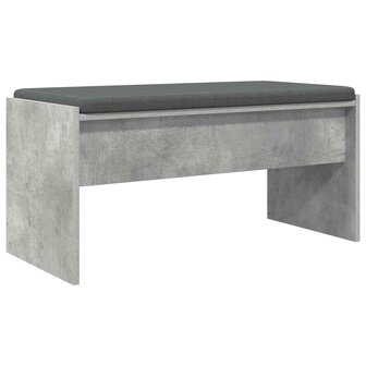 Halbank met kussen Beton Grijs 80 x 38 x 46 cm 2