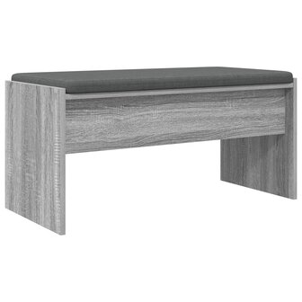Halbank met kussen Grijs Sonoma 80 x 38 x 46 cm 2