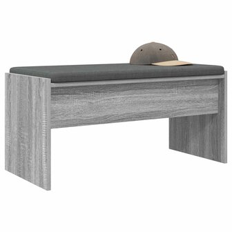 Halbank met kussen Grijs Sonoma 80 x 38 x 46 cm 3
