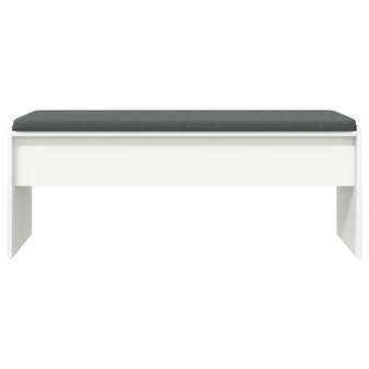 Halbank met kussen Wit 100 x 38 x 46 cm 5