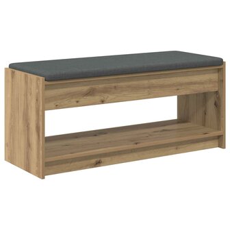 Halbank met kussen met plank Artisan Eiken 100 x 38 x 46 cm 2
