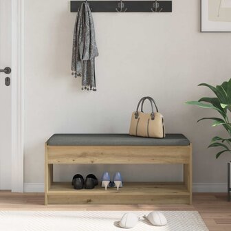 Halbank met kussen met plank Artisan Eiken 100 x 38 x 46 cm 4