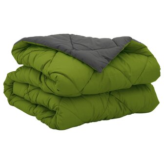 Zomerdekbed Groen en Antraciet 220 x 135 cm Microvezel 5