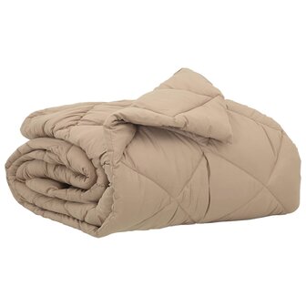 Zomerdekbed Taupe 200 x 135 cm Microvezel 2