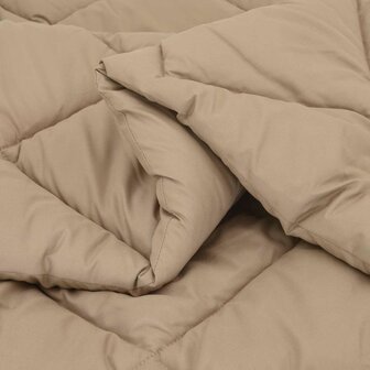 Zomerdekbed Taupe 220 x 135 cm Microvezel 5