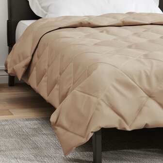 Zomerdekbed Taupe 220 x 140 cm Microvezel 4