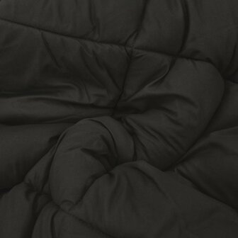Vol jaar dekbed Zwart en Taupe 220 x 135 cm Microfiber 7