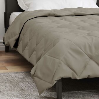 Vol jaar dekbed Lichtgrijs 220 x 155 cm Microfiber 4