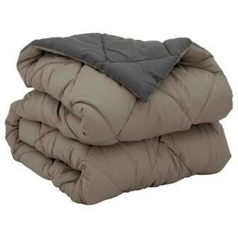 Vol jaar dekbed Lichtgrijs en Antraciet 200 x 135 cm Microfiber 5
