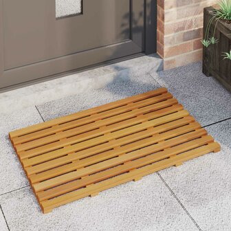 Badmat Effen Bruin 100 x 53 cm Hout 3